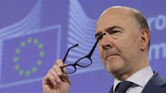 El comisario europeo de Asuntos Econ�micos y Financieros, Pierre Moscovici