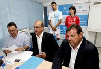 De izquierda a derecha, V�ctor Bab�o, Antonio Quinteiro y Jes�s Bab�o.