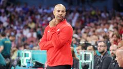 Jordi Fernndez.El espaol Jordi Fernndez con la seleccin de Canad en los Juegos Olmpicos de Pars