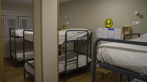 Interior del albergue Camio Real en Sigeiro