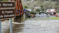 Vista del r�o Narcea a su paso por Quinzanas (Pravia)