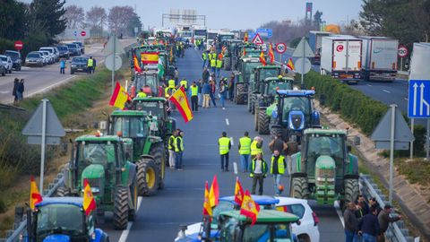 Protesta de agricultores en Sevilla