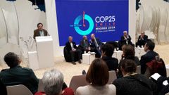 Garc�a Ortiz, durante su intervenci�n en un acto con fiscales de medio ambiente en Madrid en el seno de la cumbre sobre el clima