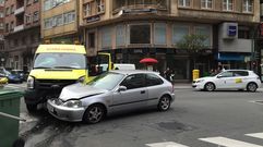 Accidente en la calle Juan Fl�rez