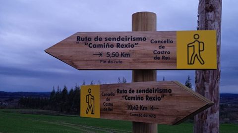 Castro de Rei ha se�alizado su tramo de la V�a Rexia do Norte