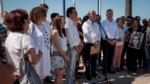 Concentraci�n celebrada en memoria de Cristina Marin, la joven apu�alada mortalmente a manos de su expareja