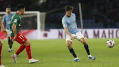 Dotor, en un partido del Celta