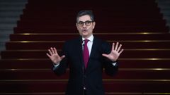 El ministro de la Presidencia, Justicia y Relaciones con las Cortes, F�lix Bola�os, comparece ante los medios antes de la primera Jornada de debate sobre el proyecto de Ley Org�nica de Enjuiciamiento Criminal.