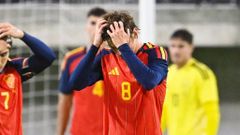 El canterano del Celta Fer L�pez, con la selecci�n espa�ola sub-21.