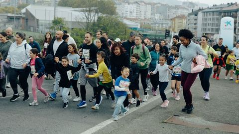 Los �ltimos en salir fueron los participantes en la carrera inclusiva.