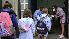 Regreso a las aulas en el colegio lucense San Jos�