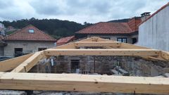 Obras en la denominada Casa Barroca de Combarro