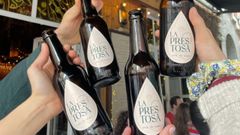 Varias botellas de La Prestosa, cerveza creada por la ovetense Ana Otero