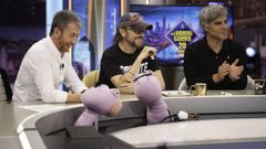 Pablo Motos, Santiago Segura y Ernesto Sevilla, en el plat de El hormiguero
