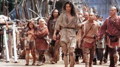 Daniel Day-Lewis, en el papel de Ojo de Halc�n en �El �ltimo mohicano�