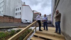 Daniel P�rez, Luis Lamas y Miguel Vales visitaron el nuevo espacio habilitado en las inmediaciones de la r�a Gran V�a