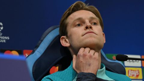 Frenkie de Jong.Frenkie de Jong, centrocampista del Barcelona, en rueda de prensa