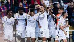 Real Madrid.El Real Madrid celebra un gol
