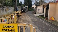 Trabajos en Sobre a Igrexa para evitar desbordamientos.