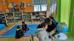 Biblioteca del CEIP San Ram�n de Moeche, uno de los centros de la comarca que se incorporan al programa de la Xunta