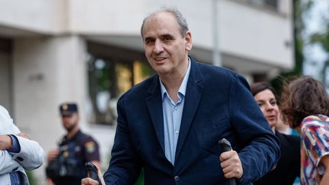 El empresario Juan Carlos Barrab�s a su salida del Tribunal de Instancia de Madrid.