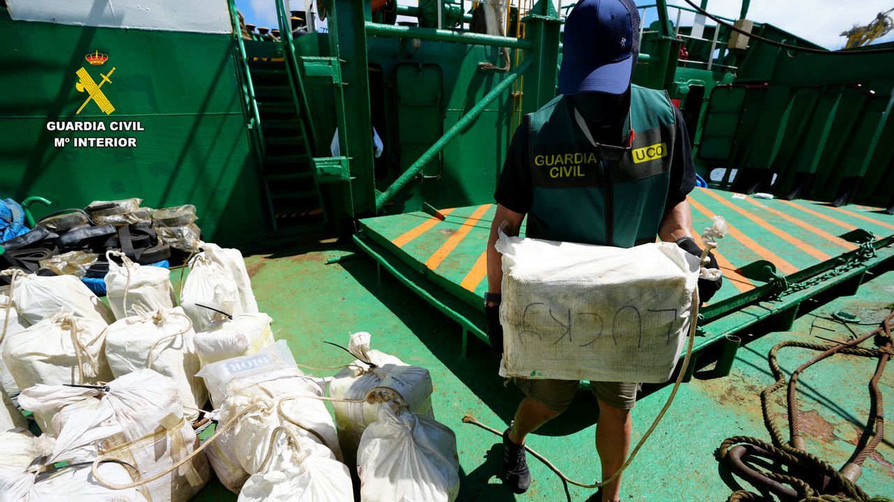 El triángulo que concentra los mayores trasvases de cocaína en el Atlántico