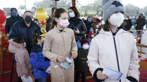 Buena parte de los nios de Castroverde entregaron su carta a los Reyes