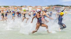 Una competici�n de socorrismo disputada en Laxe.