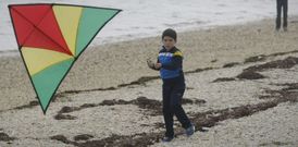 Los peque�os escolares se emplearon a fondo para que la Administraci�n reciba el mensaje.