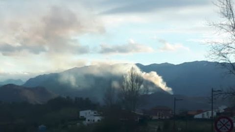 Incendio en Monsacro