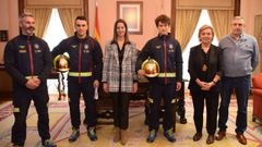 Los dos nuevos bomberos interinos de Lugo, que cierran la plantilla, tomaron posesi�n este viernes