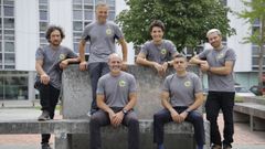 Parte de los bomberos de la Briegal en A Coru&ntilde;a.