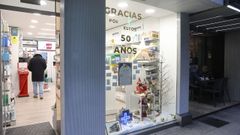 Foto de archivo de una farmacia de la capital gallega