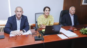 Imagen de archivo de un pleno en Coristanco