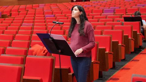 In�s Badalo, este mi�rcoles durante los ensayos