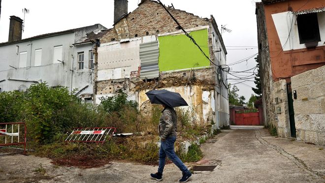 Imagen de la zona en la que tuvo que actuar el Concello de Vigo