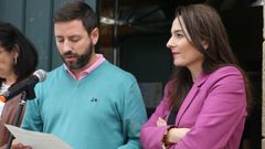 El alcalde, Samuel Lago (PSdeG) y Sabela Fole (PP) entraron en confrontaci�n a cuenta del cambio de festivo del d�a de Santa Mari�a