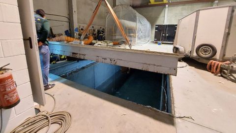 Zulo en una nave de Tremoedo, en Vilanova de Arousa