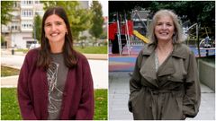 Ainoa Carracedo (izquierda) es la profesora ms jovenen obtener plaza este ao (22 aos). Amalia Parra (derecha), de 62, es la mayor.