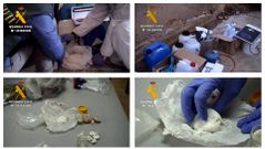 Fotograf�a cedida por La Guardia Civil, en el marco de la operaci�n �Cabildo�, que ha desmantelado un laboratorio de fabricaci�n de speed que es el primero de este tipo que se interviene en la Comunidad de Castilla y Le�n