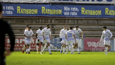 Imagen del Boiro en el partido de la primera vuelta en A Lomba.
