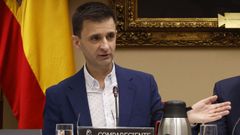 Jos Pablo Lpez, presidente de RTVE, este jueves en el Congreso de los Diputados