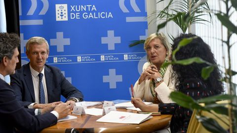 Rueda y Alvarellos estuvieron acompañados por Javier Arias y Ana Abelleira