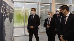 N��ez Feijoo, durante su visita al nuevo centro de salud de Pereiro de Aguiar