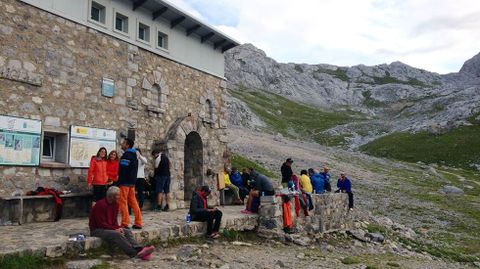 El refugio de Urriellu, en Picos de Europa.El refugio de Urriellu, en Picos de Europa