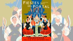 Cartel Fiestas del Portal 2024, en Villaviciosa