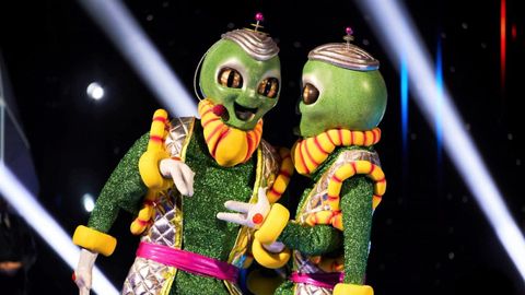 La pareja de aliengenas durante su ltima actuacin en Mask Singer