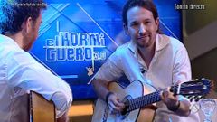 Pablo Iglesias canta junto a Pablo Motos