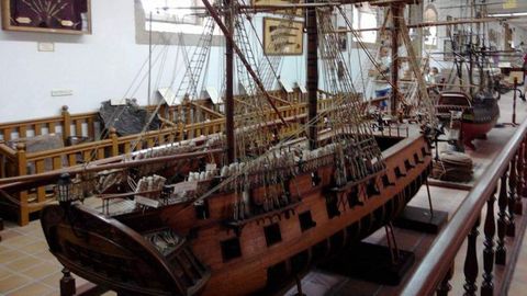 Una de las maquetas del Museo Naval de Ferrol, en una imagen de archivo.