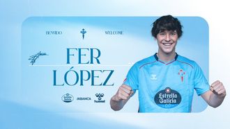 Imagen del anuncio del regreso al Celta de Fer L�pez.